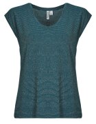 Pieces Îmbracaminte PCBILLO TEE LUREX STRIPES