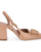 Priv Lab Pantofi NUDE VERNICE