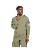 Reebok Sport Îmbracaminte T-shirt manches longues Camo avec zip quart
