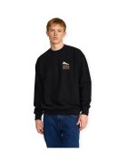 Revolution Îmbracaminte Printed Crewneck Sweatshirt 2812 TER - Black-melange