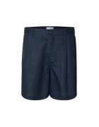 Selected Îmbracaminte Loose Shorts - Wyatt Linen - Outer Space
