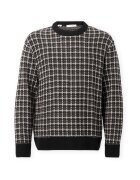 Selected Îmbracaminte Mikolas Knit - Black/Demitasse