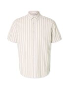 Selected Îmbracaminte Noos Reg-Sun Shirt - Pure Cashmere/Stripes