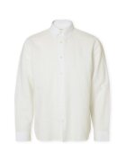Selected Îmbracaminte Noos SlimClay Linen Shirt - Bright White