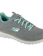 Skechers Pantofi Twisted Fortune 12614-GYMN Gray/Mint