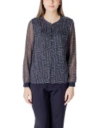 Street One Îmbracaminte Printed chiffon blouse w placket detail 345452