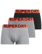 Superdry Îmbracaminte Boxers lot de 3 coupe classique noir