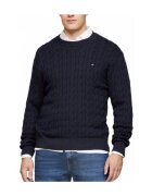 Tommy Hilfiger Îmbracaminte Mw0mw33132 Classic Cotton Cable Cre