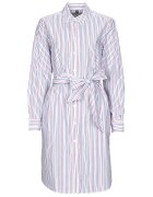 Tommy Hilfiger Îmbracaminte ORG CO GBL STP KNEE SHIRT DRESS