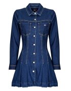 Tommy Jeans Îmbracaminte DENIM PLEATED TRUCKER DRESS