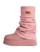 UGG Pantofi Classic Mini Dipper Legwarmer Boot Pink Dawn