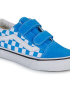 Vans Pantofi Old Skool V COLOR THEORY CHECKERBOARD Bright Azure