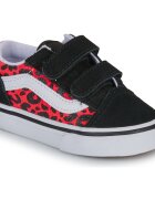 Vans Pantofi Old Skool V GLITTER LEOPARD Diva Pink