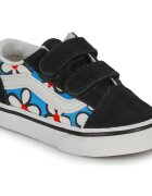 Vans Pantofi Old Skool V PAINTED FLORAL Bright Azure