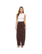 Vila Îmbracaminte Chia Barrel Trousers - Coffee Bean