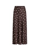 Vila Îmbracaminte Noos Elette Skirt - Coffee Bean/Sandshell