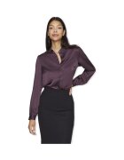 Vila Îmbracaminte Noos Ellette Satin Shirt L/S - Perfect Plum