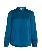 Vila Îmbracaminte Noos Ellette Satin Shirt - Moroccan Blue
