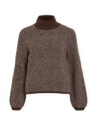 Vila Îmbracaminte Noos Lory High Knit - Coffee Bean