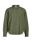 Vila Îmbracaminte Noos Prisilla Loose Shirt - Olivine