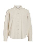 Vila Îmbracaminte Noos Prisilla Loose Shirt - Super Light Natural Melan