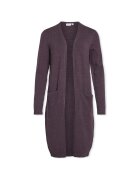 Vila Îmbracaminte Noos Ril Long Cardigan - Plum Perfect