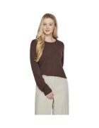 Vila Îmbracaminte Noos Ril O-Neck L/S - Coffee Bean