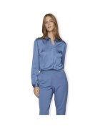 Vila Îmbracaminte Noos Shirt Ellette Satin - Coronet Blue