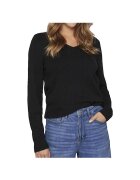 Vila Îmbracaminte Pull Col en V Confort Quotidien Noir