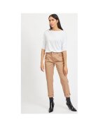 Vila Îmbracaminte Scoop Top O Neck - White