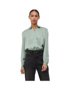 Vila Îmbracaminte Shirt Ellette Satin L/S - Green/Milieu