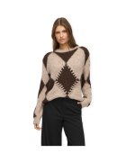 Vila Îmbracaminte Tora Knit - Natural Melange/Coffee Bean