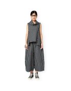 Wendy Trendy Îmbracaminte Trousers 260078 - Black/Checks