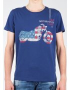 Wrangler Îmbracaminte S/S Biker Flag Tee W7A53FK 1F