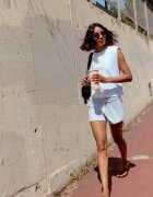 Stradivarius B05 Tricou Simplu Cu Pernițe Alb Xl