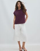 Stradivarius B06 Tricou De Bază Cu Mânecă Căzută Purpuriu Închis Xs