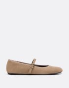 Stradivarius Balerini Mary Jane Din Piele Bej 35