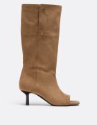 Stradivarius Botine Cu Toc Peep Toe Bej 41