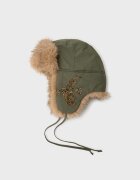 Stradivarius Căciulă Aviator Cu Paiete Kaki Os