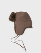 Stradivarius Căciulă Aviator Reversibil Maro Os