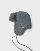 Stradivarius Căciulă Stil Aviator Cu Sclipici Gri Marengo Os