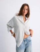Stradivarius Cămașă Cu Efect De In Piatră L