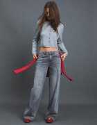 Stradivarius Cardigan Din Tricot Cu Nasturi Și Textură Moale Gri L