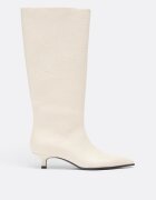 Stradivarius Cizme Cu Toc Kitten Crem 39