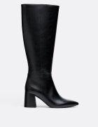 Stradivarius Cizme Înalte Cu Toc Negru 41