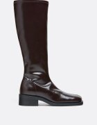 Stradivarius Cizme Plate Stretch Maro 36