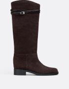 Stradivarius Cizme Stil Călărie Din Piele Maro 37