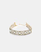 Stradivarius Colier Choker Cu Oglinzi Auriu Os