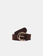 Stradivarius Curea Cu Cataramă Dublă Maro 70