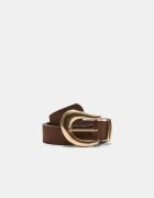 Stradivarius Curea Cu Cataramă Organică Maro 80